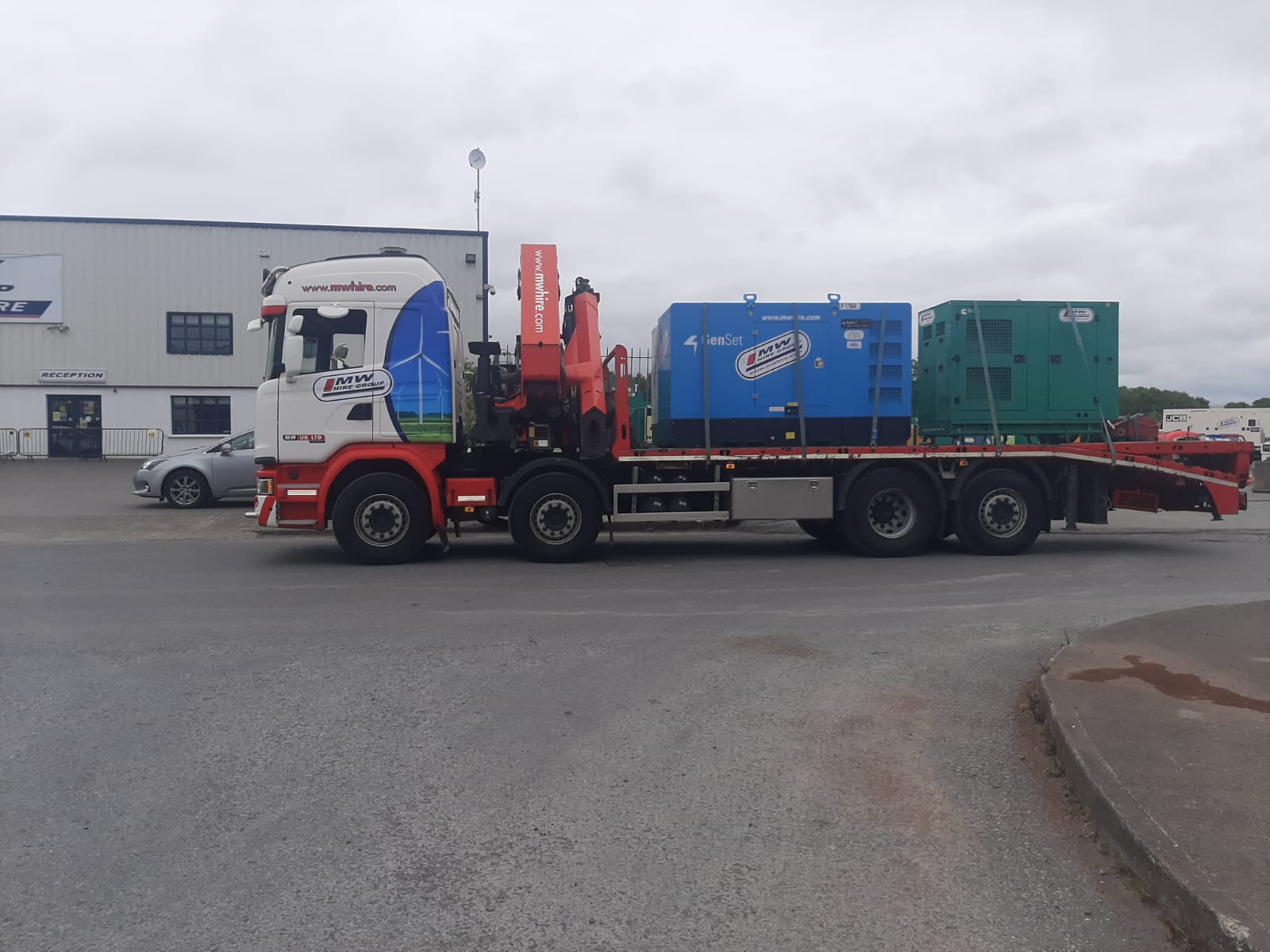 Generators on their way to Customers this morning....NEW 55 kva Cummins and ex rental 110 kva Genset...SOLD